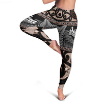 Kia Ora New Zealand Leggings Aotearoa Proud Maori With Silver Fern LT14 - Polynesian Pride