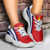 Kiribati Chunky Sneakers Flag-Inspired Curve Style LT05 - Polynesian Pride