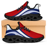 Kiribati Clunky Sneakers Flag-Inspired Curve Style LT05 Red - Polynesian Pride