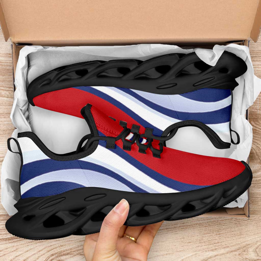 Kiribati Clunky Sneakers Flag-Inspired Curve Style LT05 - Polynesian Pride