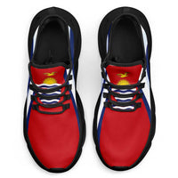 Kiribati Clunky Sneakers Flag-Inspired Curve Style LT05 - Polynesian Pride