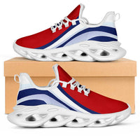 Kiribati Clunky Sneakers Flag-Inspired Curve Style LT05 Red - Polynesian Pride