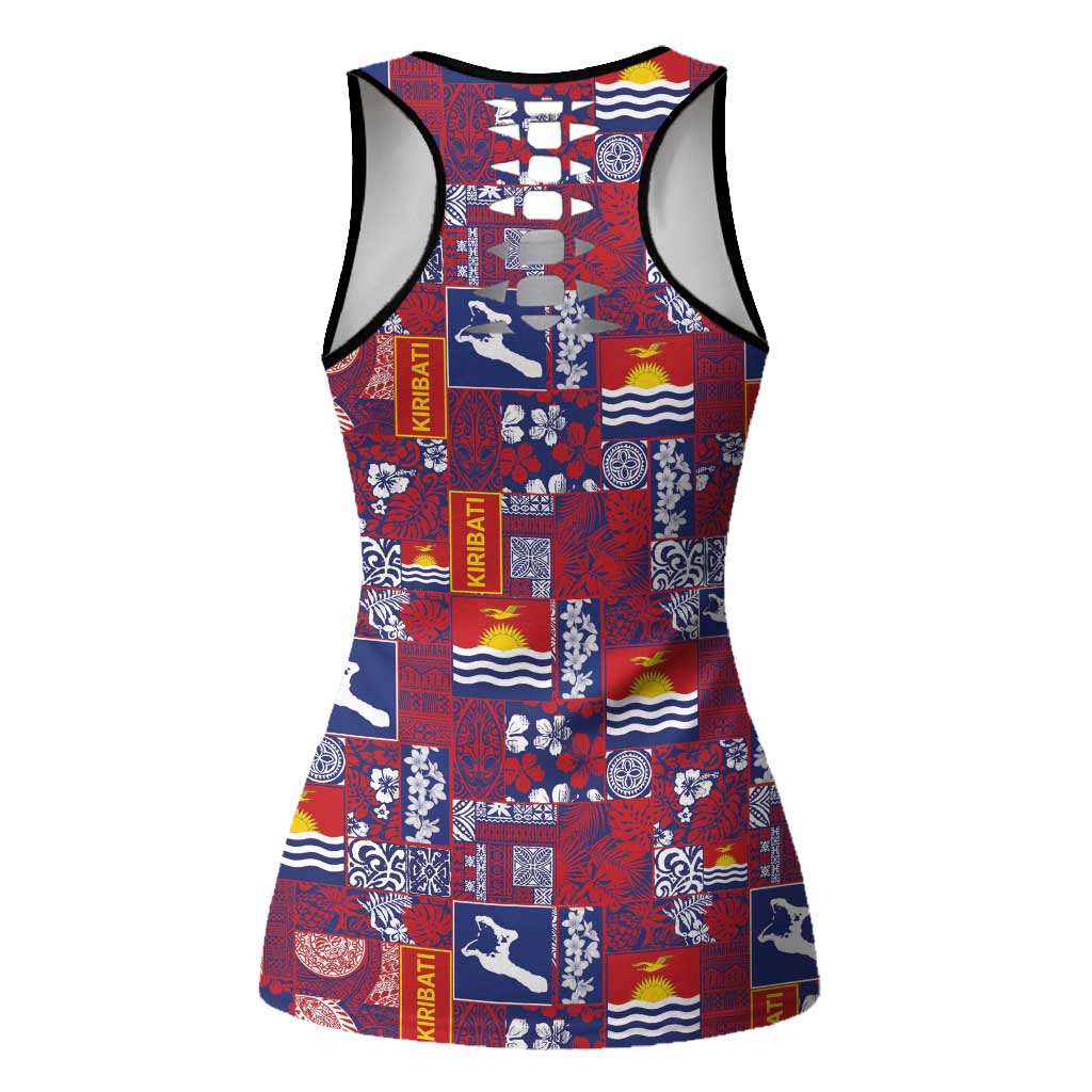 Kiribati Tekeraoi n te Kiritimati Hollow Tank Top Pacific Patchwork Xmas Vibes - Polynesian Pride