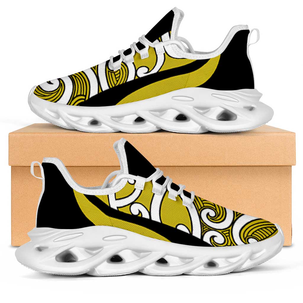 Lime Green Maori Koru New Zealand Clunky Sneakers