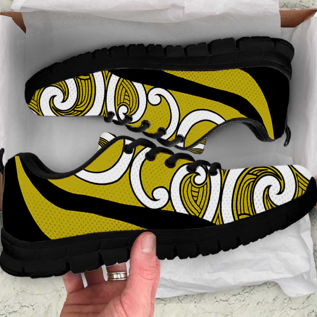 Lime Green Maori Koru New Zealand Sneakers LT14 Lime Green - Polynesian Pride