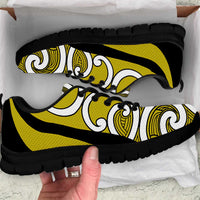 Lime Green Maori Koru New Zealand Sneakers LT14 Lime Green - Polynesian Pride