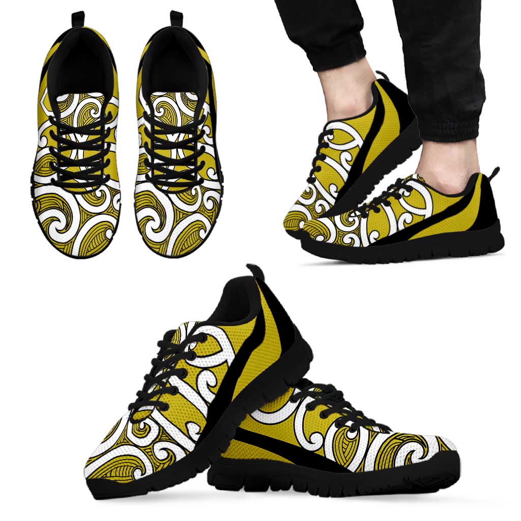 Lime Green Maori Koru New Zealand Sneakers LT14 - Polynesian Pride