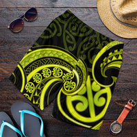 Lime Green New Zealand Mangopare Shorts for Men Aotearoa Maori Koru Style LT14 Lime Green - Polynesian Pride