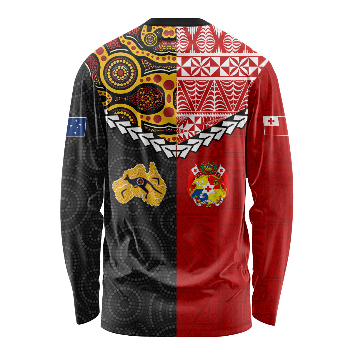 Tonga Combine Australia Aboriginal Heritage Long Sleeve Shirt - LT12 - Polynesian Pride