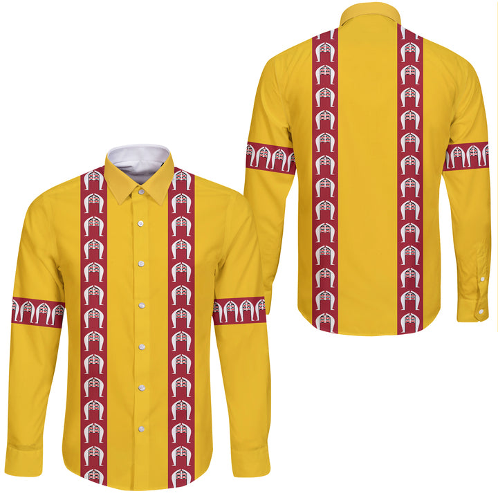 Customer Request - guligos - 12/11/25 - Long Sleeve Button Shirt - Yellow - LT03