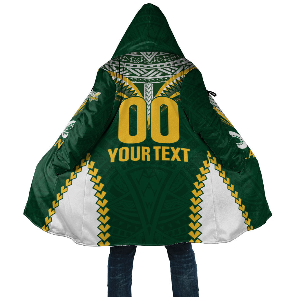 Custom Rugby League Cook Islands Cloak Tribal Pattern Green Version LT01 Unisex Green - Polynesian Pride