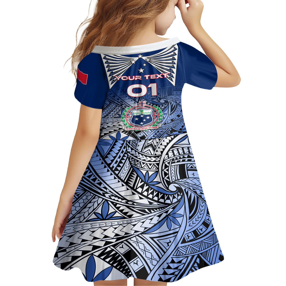 Custom Samoa Rugby Family Matching Short Sleeve Bodycon Dress and Hawaiian Shirt Toa Samoa Myriad Patterns LT01 - Polynesian Pride