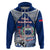 Custom Samoa Rugby Hoodie Toa Samoa Myriad Patterns LT01 Zip Hoodie Blue - Polynesian Pride