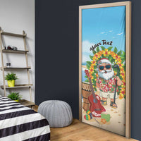 Personalized Hawaii Golf Christmas Door Cover Mele Kalikimaka Funny Golfer Santa - Polynesian Pride