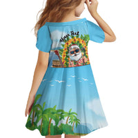 Personalized Hawaii Golf Christmas Family Matching Off The Shoulder Long Sleeve Dress and Hawaiian Shirt Mele Kalikimaka Funny Golfer Santa - Polynesian Pride