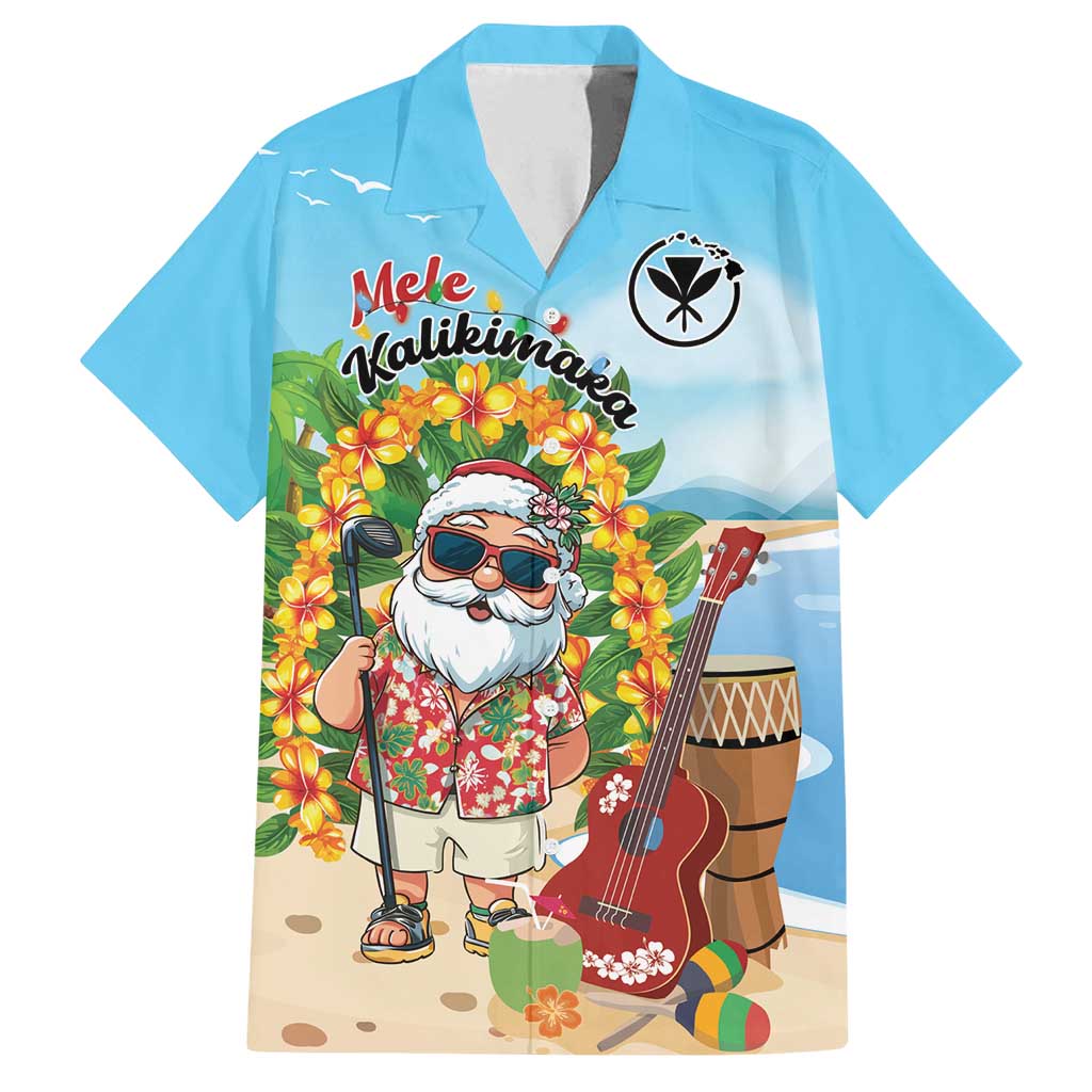 Personalized Hawaii Golf Christmas Family Matching Puletasi and Hawaiian Shirt Mele Kalikimaka Funny Golfer Santa - Polynesian Pride