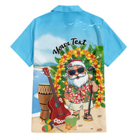 Personalized Hawaii Golf Christmas Family Matching Summer Maxi Dress and Hawaiian Shirt Mele Kalikimaka Funny Golfer Santa - Polynesian Pride