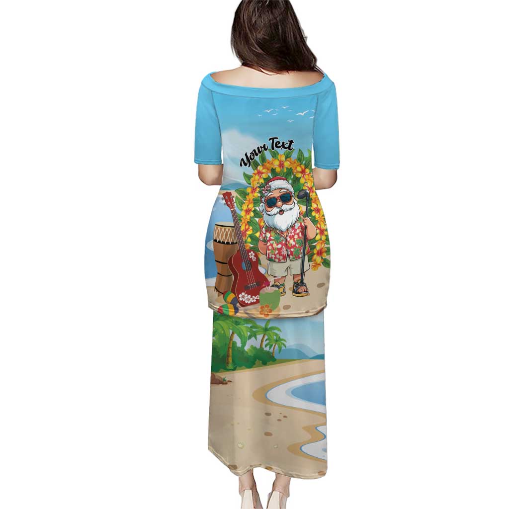 Personalized Hawaii Golf Christmas Puletasi Mele Kalikimaka Funny Golfer Santa - Polynesian Pride