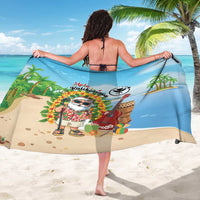 Hawaii Golf Christmas Sarong Mele Kalikimaka Funny Golfer Santa - Polynesian Pride