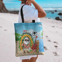 Hawaii Golf Christmas Tote Bag Mele Kalikimaka Funny Golfer Santa - Polynesian Pride