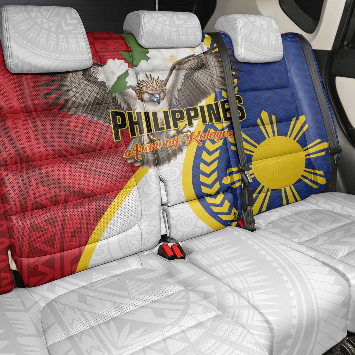 Philippines Back Car Seat Cover Filipino Araw ng Kalayaan LT01 - Polynesian Pride