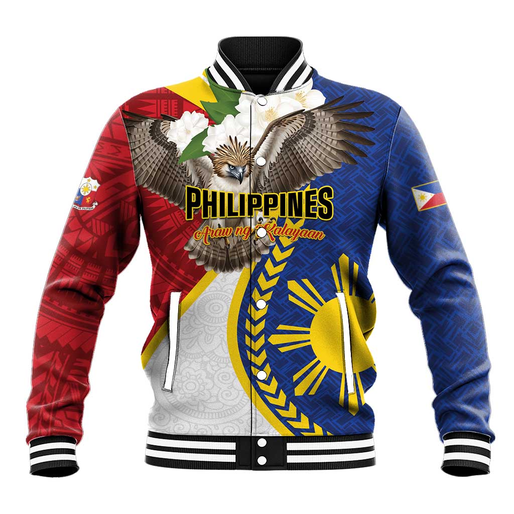 Personalized Philippines Baseball Jacket Filipino Araw ng Kalayaan LT01 Unisex Multicolor - Polynesian Pride