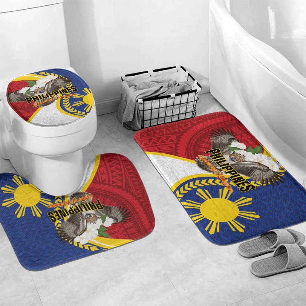 Philippines Bathroom Set Filipino Araw ng Kalayaan LT01 Mat Set Only (3 pcs) One Size Multicolor - Polynesian Pride