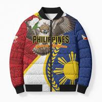 Personalized Philippines Bomber Puffer Jacket Filipino Araw ng Kalayaan LT01 Unisex Multicolor - Polynesian Pride