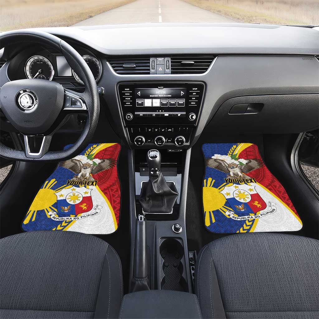Personalized Philippines Car Mats Filipino Araw ng Kalayaan LT01 Set 2pcs - Front Multicolor - Polynesian Pride