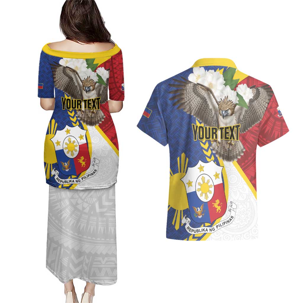 Personalized Philippines Couples Matching Puletasi and Hawaiian Shirt Filipino Araw ng Kalayaan LT01 - Polynesian Pride