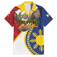 Personalized Philippines Family Matching Tank Maxi Dress and Hawaiian Shirt Filipino Araw ng Kalayaan LT01 Dad's Shirt - Short Sleeve Multicolor - Polynesian Pride