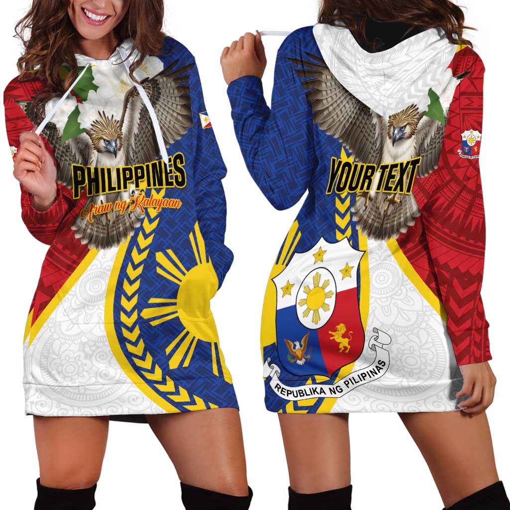 Personalized Philippines Hoodie Dress Filipino Araw ng Kalayaan LT01 - Polynesian Pride