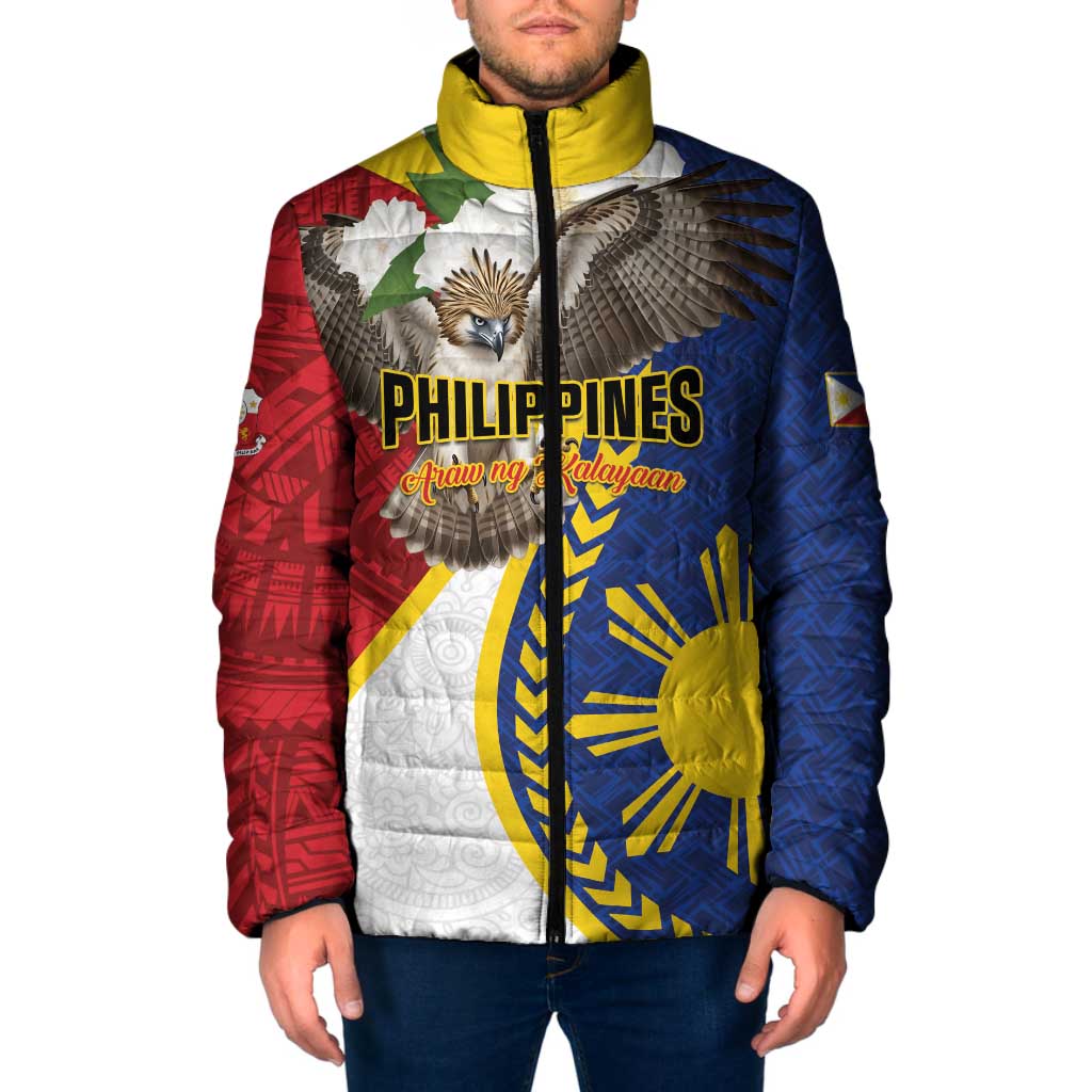 Personalized Philippines Padded Jacket Filipino Araw ng Kalayaan LT01 Men Multicolor - Polynesian Pride