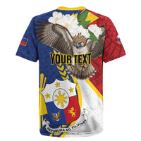 Personalized Philippines Rugby Jersey Filipino Araw ng Kalayaan LT01 - Polynesian Pride