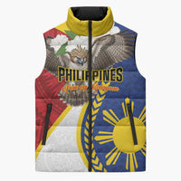 Personalized Philippines Sleeveless Puffer Jacket Filipino Araw ng Kalayaan LT01 Unisex Multicolor - Polynesian Pride