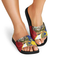 Philippines Slide Sandals Filipino Araw ng Kalayaan LT01 - Polynesian Pride