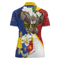 Personalized Philippines Women Polo Shirt Filipino Araw ng Kalayaan LT01 - Polynesian Pride