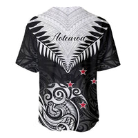New Zealand Baseball Jersey Aotearoa Maori Kiwi Black Fern LT01 - Polynesian Pride