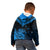 Personalised New Zealand Kid Hoodie Aotearoa Blue Maori Kiwi Blue Fern LT01 - Polynesian Pride