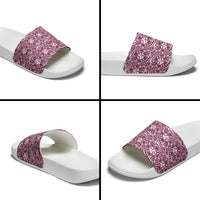 Hibiscus Bloom Island Tribal Waves Slide Sandals Pink Polynesian Pattern LT01 - Polynesian Pride