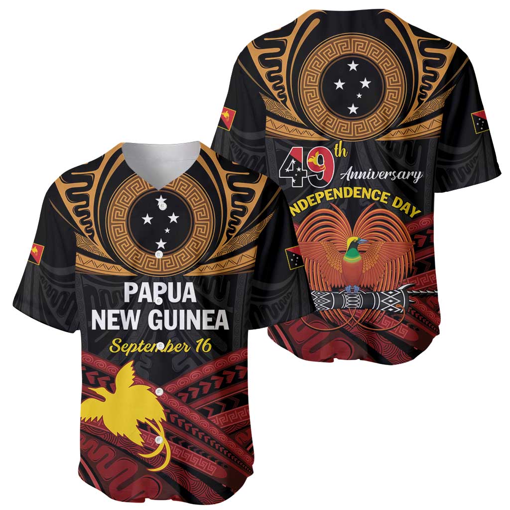 Papua New Guinea Bird of Paradise Baseball Jersey 16 September 1975 Independence Day Anniversary LT01 - Polynesian Pride