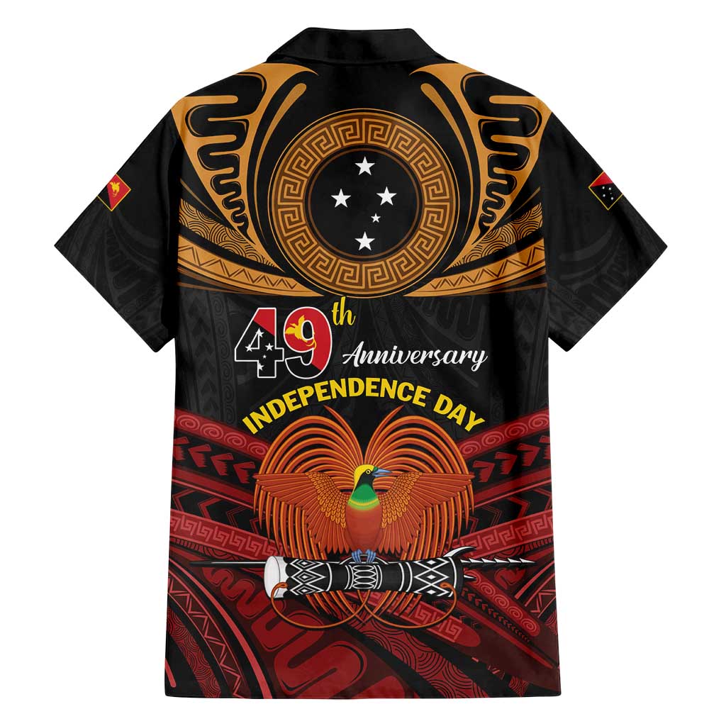Papua New Guinea Bird of Paradise Family Matching Off Shoulder Maxi Dress and Hawaiian Shirt 16 September 1975 Independence Day Anniversary LT01 - Polynesian Pride