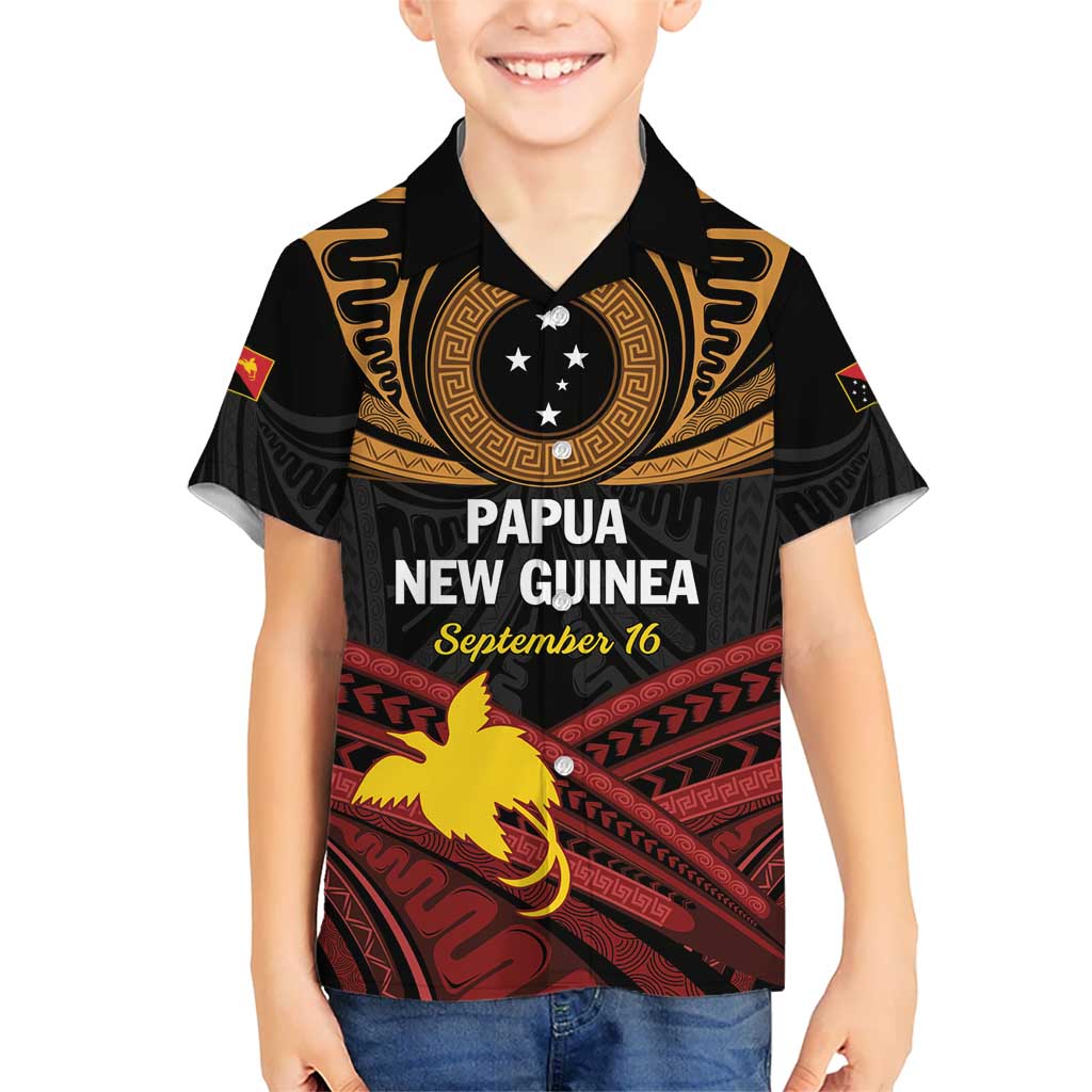 Papua New Guinea Bird of Paradise Hawaiian Shirt 16 September 1975 Independence Day Anniversary LT01 - Polynesian Pride
