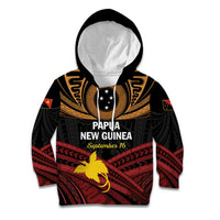 Papua New Guinea Bird of Paradise Kid Hoodie 16 September 1975 Independence Day Anniversary