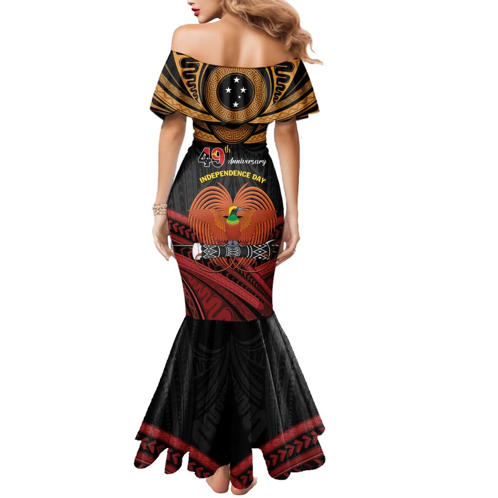Papua New Guinea Bird of Paradise Mermaid Dress 16 September 1975 Independence Day Anniversary
