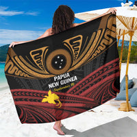 Papua New Guinea Bird of Paradise Sarong 16 September 1975 Independence Day Anniversary LT01 One Size 44 x 66 inches Black - Polynesian Pride