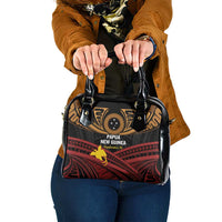 Papua New Guinea Bird of Paradise Shoulder Handbag 16 September 1975 Independence Day Anniversary LT01 One Size Black - Polynesian Pride