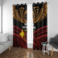 Papua New Guinea Bird of Paradise Window Curtain 16 September 1975 Independence Day Anniversary LT01 With Grommets Black - Polynesian Pride