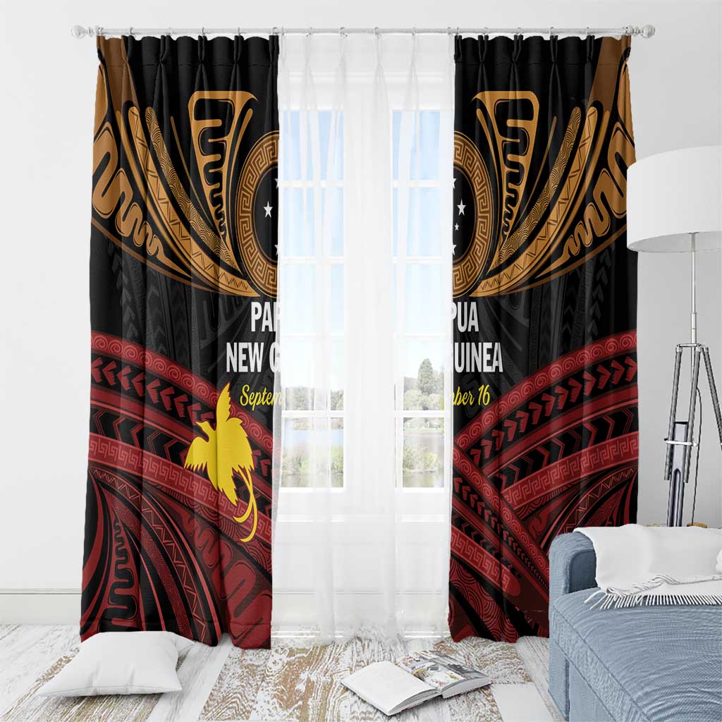 Papua New Guinea Bird of Paradise Window Curtain 16 September 1975 Independence Day Anniversary LT01 - Polynesian Pride