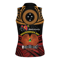 Papua New Guinea Bird of Paradise Women Sleeveless Polo Shirt 16 September 1975 Independence Day Anniversary LT01 - Polynesian Pride
